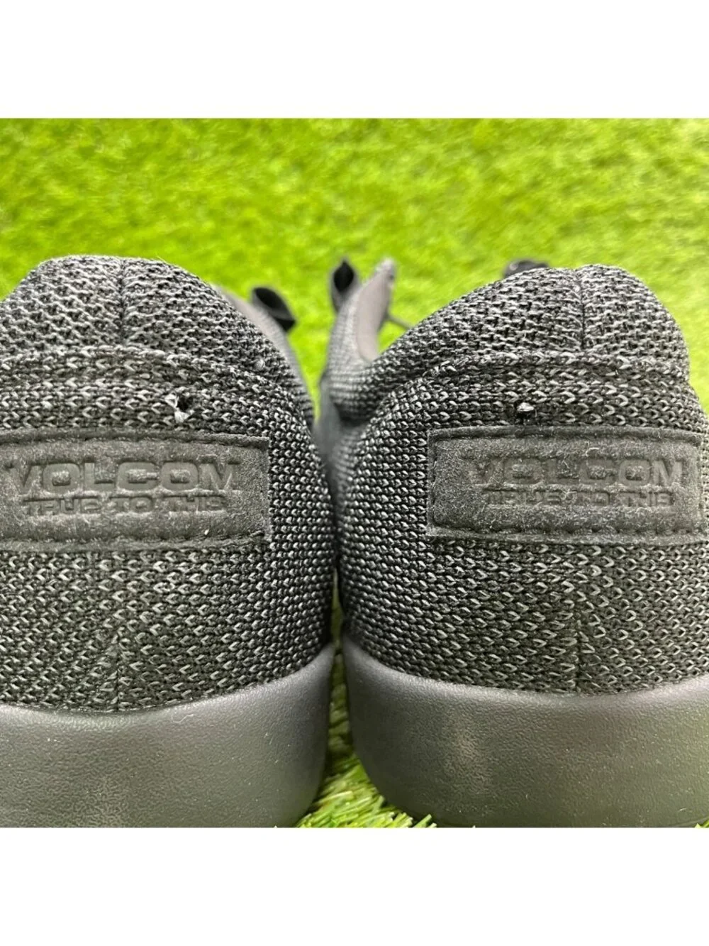 Volcom Chill Mens Size 12E Black Composite Toe Safety Working Slip-On Shoes
